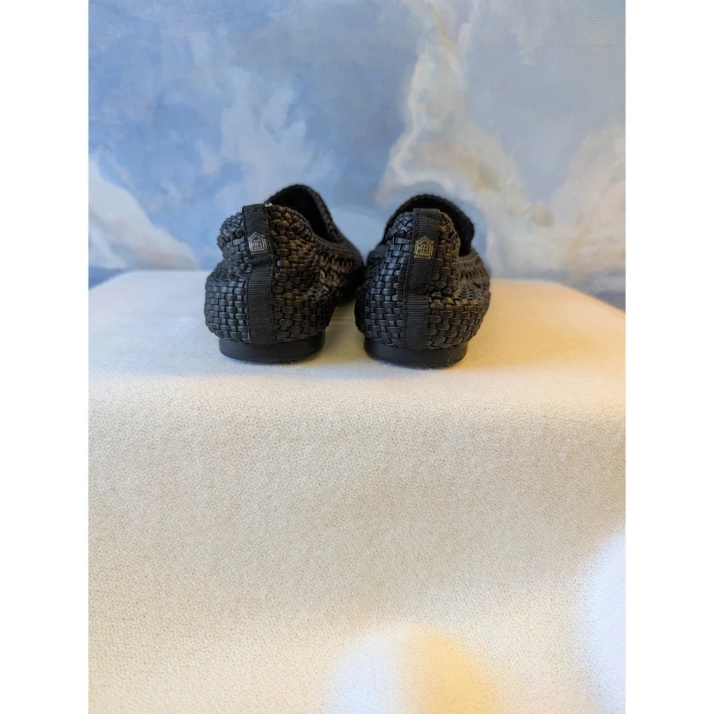 Birdies 7.5 Starling Black Woven Loafers